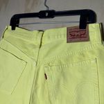 Levi's Levi’s 501 Women’s High-Rise Cutoff Denim Shorts Yellow Size W30 Photo 7