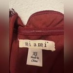 Women’s Burgundy Off The Shoulder Mi Ami Dress Red Size XS Photo 2