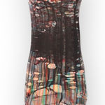 new Ostwald Helgason ➤ Haute Couture Edgy Silk Rip Print Asymmetrical Dress ➤ XS Pink Photo 0