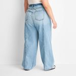 Women's Wide Leg Light Blue Jeans Size 18 Photo 1