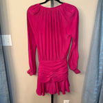 Ramy Brook  Becca Ruched Waist‎ Mini Dress Magenta Size 00 Photo 4