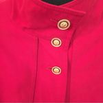 Gallery Gorgeous, Stunning, Luxurious Red Trench with Gold Detailed Buttons Photo 2
