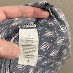 Kaileigh  Navy Blue Diamond Geometric Patterned Wide Leg Sleeveless Jumpsuit Photo 3