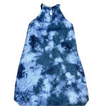 Cynthia Rowley Blue Tie Dyed Linen Tent Dress Vacation Swim Cover Travel Summer Photo 3