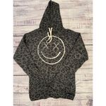 Salty Savage Unisex "OG Smile" Hoodie black leopard size small excellent conditi Gray Photo 2