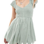 Hollister  Black Smocked Dress with shorts/romper underneath size medium Photo 0