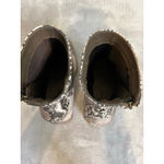 Pierre Dumas Women’s Snakeskin Mid Calf Boots Block Heel 8.5 Photo 3