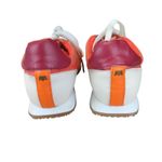 Birdies Roadrunner Women's Sneakers 7 Orange White Leather Accent Casual Shoes Photo 4