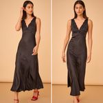 Hunter Bell  Lulu Embroidered Satin Bias Gown Size 0 NWOT Photo 4