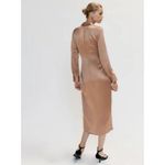 Reformation ππ Lyon Silk Dress ~ Croissant 8 NWT Photo 5