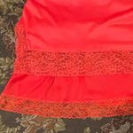 Vintage 50s/60s Munsingwear Tricot Nylon Full Slip Dress size 38 Red Lace Photo 4