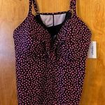 Swimsuits For All Tankini Swim Top Womens Plus Floral Padded NWT Size 30 Photo 0