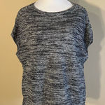 Pure Jill Black Gray Linen Blend Lightweight Sleeveless Pullover Knit XS Gray Photo 0