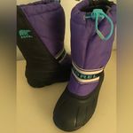 Sorel  women canvas waterproof insulated winter boots Size 6 Youth 4 Photo 8
