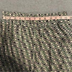 ZARA  geometric wide leg pants black cream green size S Photo 4