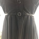 Bebe Halter Mini Dress Black Backless Fit and Flare Size Medium Photo 8