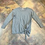 Ann Taylor Loft Outlet Women’s Gray Sweater Tie Knot Front Medium Photo 2