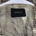 Akris  tan patterned double breasted blazer Photo 1