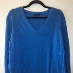 Gap  Sweater Blue V Neck Knit Women’s Sz XXL GUC Silk Blend Photo 3