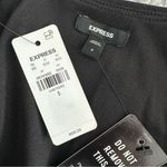 EXPRESS NEW! Black Fitted Ponte Square Neck Puff Sleeve Bodysuit Size S Photo 6