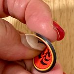 Spiderman Logo Hook Earrings Red Photo 4