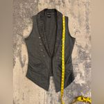 Wet Seal  Gray Sleeveless Vest with Button Detail Photo 5