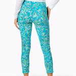 Lilly Pulitzer luxletic 24” high rise midi leggings turquoise oasis xs Photo 1
