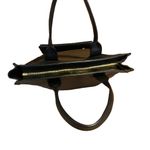 Chloé CHLOE FRONT POCKET TOTE BAG IN BROWN & BLACK LEATHER W/DETACHABLE POUCH Photo 6