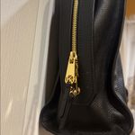 Kurt Geiger LONDON EMMA TOTE BLACK TEXTURED LEATHER HANDBAG GOLD TONED HARDWARE Photo 3