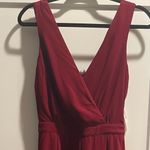 Lulus NWT. Kiska Burgundy Lace Wide-Leg Jumpsuit Photo 2