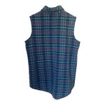 Columbia Vintage  Plaid Button-Up Cotton Tank M 90's Granola Photo 3