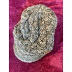 Adidas  Crystal Brimmer Beanie Hat Gray Chunky Cable Knit Photo 4