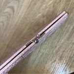 Vintage Judith Leiber Snakeskin Clutch Long Wallet Pale Pink 1980s Photo 4