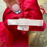 Victoria's Secret Red Lace Lingerie Babydoll Satin Bow Chemise Women's Medium Photo 5