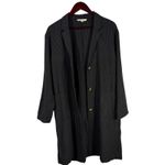 Grade & Gather  Pinstripe Lightweight Jacket Tunic Womens S Longline Button Front Photo 13