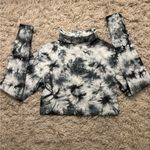 PINK - Victoria's Secret Victoria’s Secret Pink Chloe xHalle Tie-Dye Long Sleeve Crop Top turtleneck Photo 0