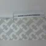 Diane Von Furstenberg  White and Gray Patterned Dust Bag‎ Size 16.5”x15” Photo 6