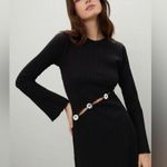 As is RTR Simon MillerSimm Dress Black/Silver Long Sleeve Cut Out sz Xs xSmall Black Photo 1