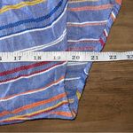 Blue Rain Boho Striped Multicolor 3/4 Sleeve Blouse Photo 3