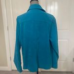 Vintage Teal Suede Jacket Blue Size L Photo 1