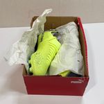 Puma  Neon Yellow and Black Soccer Cleats Photo 8