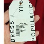 Dress the Population Lyla Midi Sheath Dress Garnet Red Plus XXL NEW Photo 6