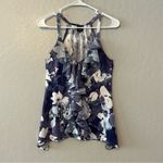 Anthropologie ⭐️ one September floral ruffled sleeveless tank top blouse size xs Photo 1