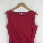 Diane Von Furstenberg  New Della Mini Dress Size 10 Wrapped Drape Tie Pink Barbie Photo 3