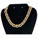 Barclay Vintage Gold Tone Chain Bow Details Necklace Photo 0