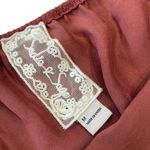 Sadie & Sage long sleeve Mini Dress with square neckline size medium Pink Photo 6