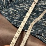 Talbots Tweed Fit & Flare Short Sleeve Crew Neck Dress Womens 10P Teal Black New Photo 11