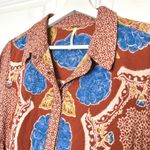 Free People Smell the Roses Boho Floral Long Sleeve Mini Shirt Dress S Photo 4