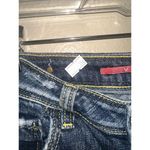 Vigoss Jeans Women's size 3 Dark Wash Denim Yellow Stitch Detail Photo 6