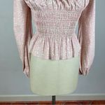 STAUD  Jules Pastel Maze Smocked Poplin Top Photo 4